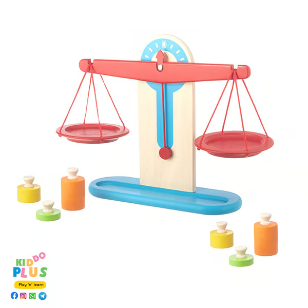 Wooden Balance Scale: