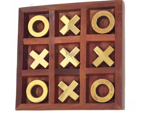 Wooden Tic Tac Toe Toy Game Board