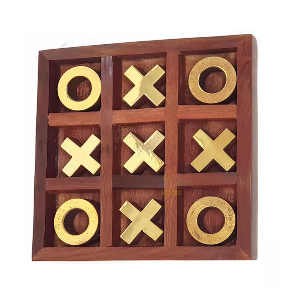 Wooden Tic Tac Toe Toy Game Board